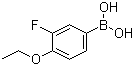 4-Ethoxy-3-fluorophenylboronic acid molecular structure (CAS 279263-10-4)