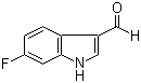 6-氟吲哚-3-甲醛分子结构 (CAS 2795-41-7)