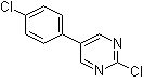 2-Chloro-5-(4-chlorophenyl)pyrimidine molecular structure (CAS 27956-40-7)