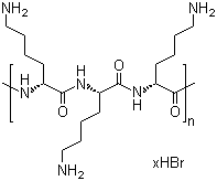 structure of CAS# 27964-99-4, D-Lysine homopolymer hydrobromide;Poly(D-lysine) hydrobromide