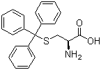structure of CAS# 2799-07-7, S-Trityl-L-cysteine;S-Triphenylmethyl-L-cysteine