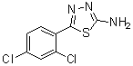 5-(2,4-Dichlorophenyl)-1,3,4-thiadiazol-2-amine molecular structure (CAS 28004-63-9)