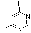 结构式 CAS# 2802-62-2, 4,6-二氟嘧啶