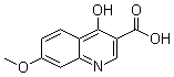 structure of CAS# 28027-17-0, 4-Hydroxy-7-methoxy-3-quinolinecarboxylic acid;7-Methoxy-4-hydroxyquinoline-3-carboxylic acid; NSC 86135