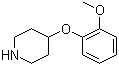 structure of CAS# 28033-32-1, 4-(2-Methoxyphenoxy)piperidine