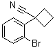 1-(2-溴苯基)环丁烷甲腈分子结构 (CAS 28049-62-9)