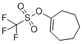 structure of CAS# 28075-51-6, Cyclohept-1-en-1-yl trifluoromethanesulfonate