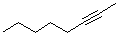 structure of CAS# 2809-67-8, 2-Octyne;Methylpentylacetylene