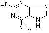 2-溴-6-氨基嘌呤分子结构 (CAS 28128-25-8)