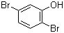 2,5-二溴苯酚分子结构 (CAS 28165-52-8)