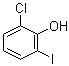 2-氯-6-碘苯酚分子结构 (CAS 28177-52-8)