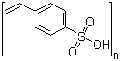 structure of CAS# 28210-41-5, Tolevamer;4-Vinylbenzenesulfonic acid homopolymer; 4-Ethenylbenzenesulfonic acid homopolymer