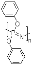 structure of CAS# 28212-48-8, Poly(diphenoxyphosphazene);Poly[nitrilo(diphenoxyphosphoranylidyne)]; Poly(bisphenoxyphosphazene); SP 100; SP 100 (phosphazene)