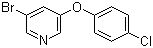 3-溴-5-(4-氯苯氧基)吡啶分子结构 (CAS 28232-66-8)