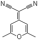 (2,6-Dimethyl-4H-pyran-4-ylidene)malononitrile molecular structure (CAS 28286-88-6)