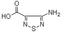 结构式 CAS# 2829-58-5, 4-氨基-1,2,5-噻二唑-3-羧酸