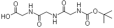 结构式 CAS# 28320-73-2, N-[N-[N-[叔丁氧羰基]甘氨酰]甘氨酰]甘氨酸