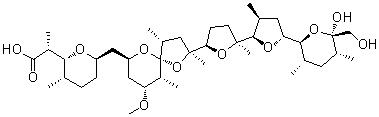 结构式 CAS# 28380-24-7, 尼日利亚菌素