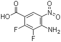 structure of CAS# 284030-57-5, 4-Amino-2,3-difluoro-5-nitrobenzoic acid