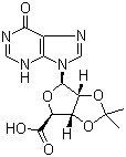 2',3'-O-Isopropylideneinosine-5'-carboxylic acid molecular structure (CAS 28440-13-3)