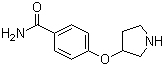 4-(Pyrrolidin-3-yloxy)benzamide molecular structure (CAS 28490-66-6)