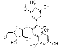 Petunidin 3-O-arabinoside molecular structure (CAS 28500-03-0)