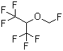 structure of CAS# 28523-86-6, Sevoflurane;1,1,1,3,3,3-Hexafluoro-2-(fluoromethoxy)-propane; Fluoromethyl 1,1,1,3,3,3-hexafluoroisopropyl ether