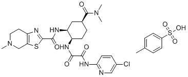 Edoxaban (RSS)-Isomer Tosylate molecular structure (CAS 2852734-45-1)