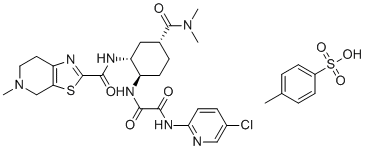 Edoxaban (RRR)-Isomer Tosylate molecular structure (CAS 2852734-46-2)