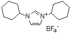 structure of CAS# 286014-38-8, N,N'-Dicyclohexylimidazolium tetrafluoroborate;1,3-Dicyclohexylimidazolium tetrafluoroborate