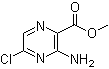 3-氨基-5-氯吡嗪-2-羧酸甲酯分子结构 (CAS 28643-16-5)