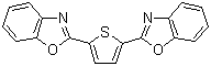 structure of CAS# 2866-43-5, Fluorescent Brightener 185;2,2'-(2,5-Thiophenediyl)bis-benzoxazole; 2,5-Bis(2-benzoxazolyl)thiophene; 2,5-Di(benzoxazol-2-yl)thiophene; C.I. 515240; C.I. Fluorescent Brightener 172