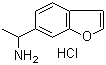 alpha-Methyl-6-benzofuranethanamine hydrochloride molecular structure (CAS 286834-84-2)