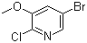 5-Bromo-2-chloro-3-methoxypyridine molecular structure (CAS 286947-03-3)