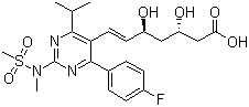 Rosuvastatin molecular structure (CAS 287714-41-4)