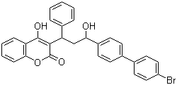 Bromadiolone molecular structure (CAS 28772-56-7)