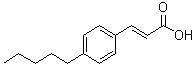 3-(4-戊基苯基)-2-丙烯酸分子结构 (CAS 28784-91-0)