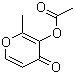 乙酸麦芽酚酯分子结构 (CAS 28787-36-2)