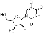 结构式 CAS# 2880-89-9, 5-氯尿嘧啶核苷