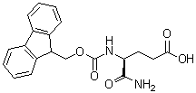 (4S)-5-Amino-4-[[(9H-fluoren-9-ylmethoxy)carbonyl]amino]-5-oxopentanoic acid molecular structure (CAS 288149-55-3)