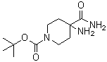 结构式 CAS# 288154-18-7, 4-氨基-4-氨基甲酰基哌啶-1-羧酸叔丁酯