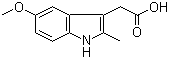 5-Methoxy-2-methyl-3-indoleacetic acid molecular structure (CAS 2882-15-7)