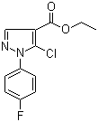 5-氯-1-(4-氟苯基)-1H-吡唑-4-羧酸乙酯分子结构 (CAS 288252-75-5)