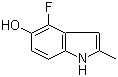4-Fluoro-5-hydroxy-2-methylindole molecular structure (CAS 288385-88-6)