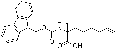 (2R)-2-[[(9H-Fluoren-9-ylmethoxy)carbonyl]amino]-2-methyl-7-octenoic acid molecular structure (CAS 288617-78-7)