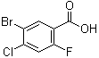 5-溴-4-氯-2-氟苯甲酸分子结构 (CAS 289038-22-8)