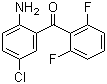 2-Amino-5-chloro-2',6'-difluorobenzophenone molecular structure (CAS 28910-83-0)