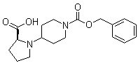 4-[(2S)-2-Carboxy-1-pyrrolidinyl]-1-piperidinecarboxylic acid 1-(phenylmethyl) ester molecular structure (CAS 289677-06-1)