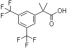 2-(3,5-Bis(trifluoromethyl)phenyl)-2-methylpropionic acid molecular structure (CAS 289686-70-0)