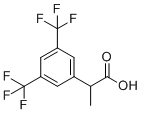 2-[3,5-双(三氟甲基)苯基]丙酸分子结构 (CAS 289686-73-3)